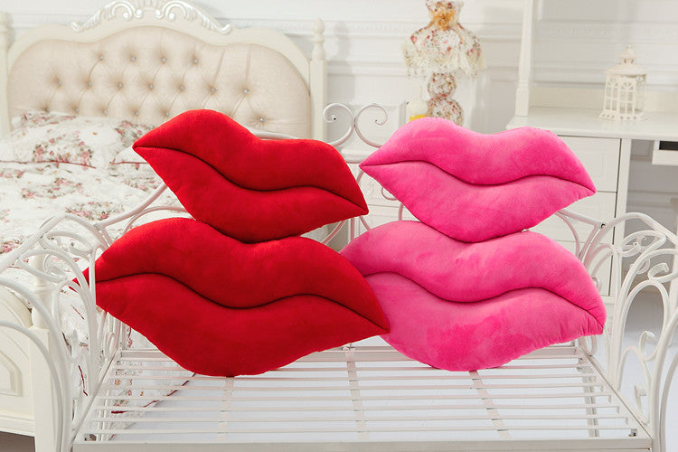 Creative sexy plush big lips pillow